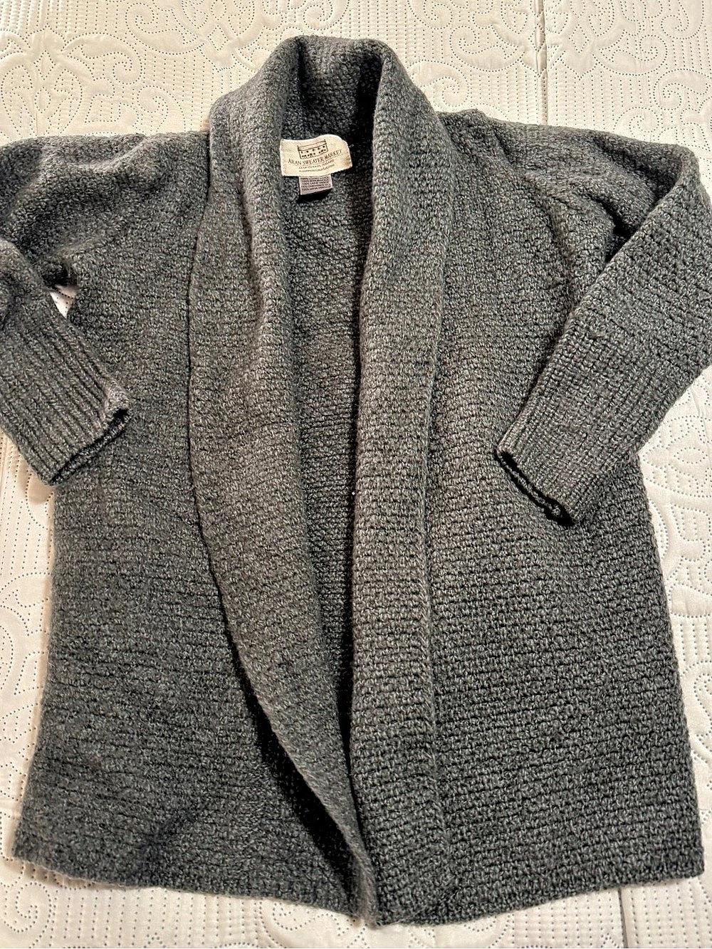 Aran Sweater Market Women’s Virgin Wool Cardigan XS Gray Ireland